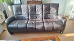 Leren bank, Huis en Inrichting, Banken | Bankstellen, Ophalen, Gebruikt, 150 tot 200 cm, Tweepersoons