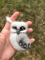 Vilt Uil Hanger wit/grijs, Hobby en Vrije tijd, Vilt, Ophalen of Verzenden, Zo goed als nieuw