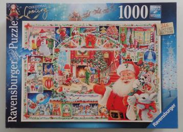 Ravensburger Kerst Puzzel 1000 Stukjes Legpuzzel beschikbaar voor biedingen