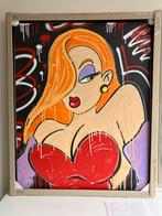 Harleen - Acryl op doek, gesigneerd, Italiaanse lijst, Ophalen of Verzenden