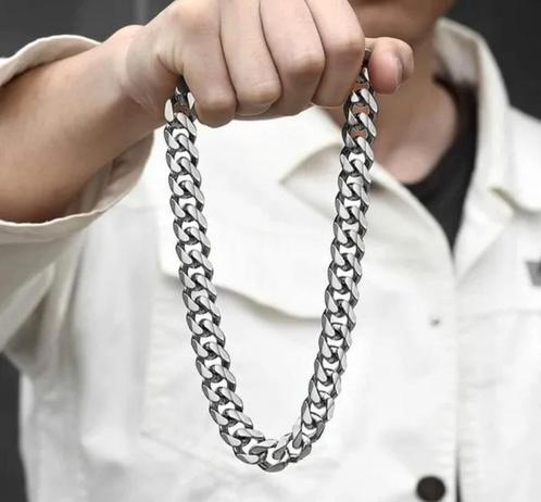 Cubaanse ketting., Sieraden, Tassen en Uiterlijk, Kettingen, Nieuw, Overige materialen, Zilver, Ophalen of Verzenden