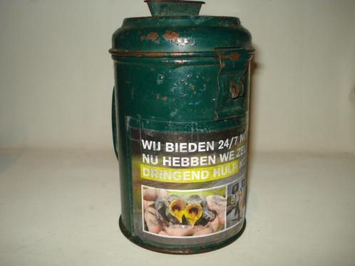 Oude INDUSTRIËLE COLLECTEBUS, Dierenbescherming, Antiek en Kunst, Antiek | Woonaccessoires, Ophalen of Verzenden