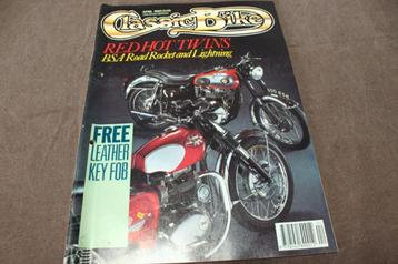 Classic Bike april 1990 BSA road Rocket Lightning Hesketh  beschikbaar voor biedingen