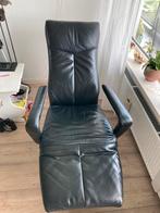 Relaxstoel echt leer merk prominent, Huis en Inrichting, Fauteuils, Ophalen of Verzenden, Leer, 50 tot 75 cm