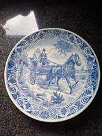 Delfs blauw wandbord en asbak, Ophalen of Verzenden
