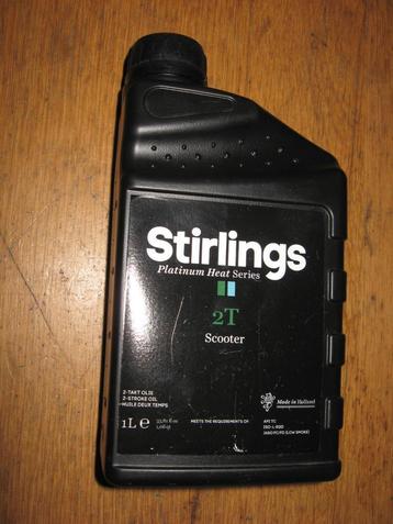 scooterolie 2 takt olie Stirlings Platinum Heat 1 liter in  beschikbaar voor biedingen