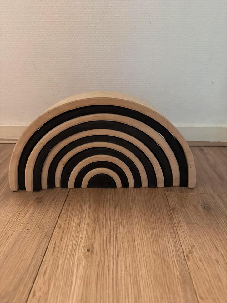Grimm's Regenboog Monochrome 6-delig, Kinderen en Baby's, Speelgoed | Educatief en Creatief, Zo goed als nieuw, Bouwen, Ophalen of Verzenden