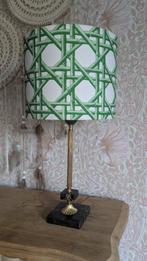 Tafellamp messing marmer hollywood regency, Huis en Inrichting, Lampen | Tafellampen, Ophalen of Verzenden, Zo goed als nieuw