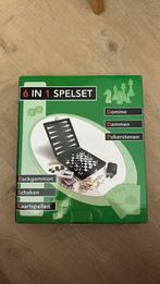 Spelset - Backgammon, Schaken, Domino, Dammen, Pokerstenen, Hobby en Vrije tijd, Gezelschapsspellen | Bordspellen, Ophalen of Verzenden