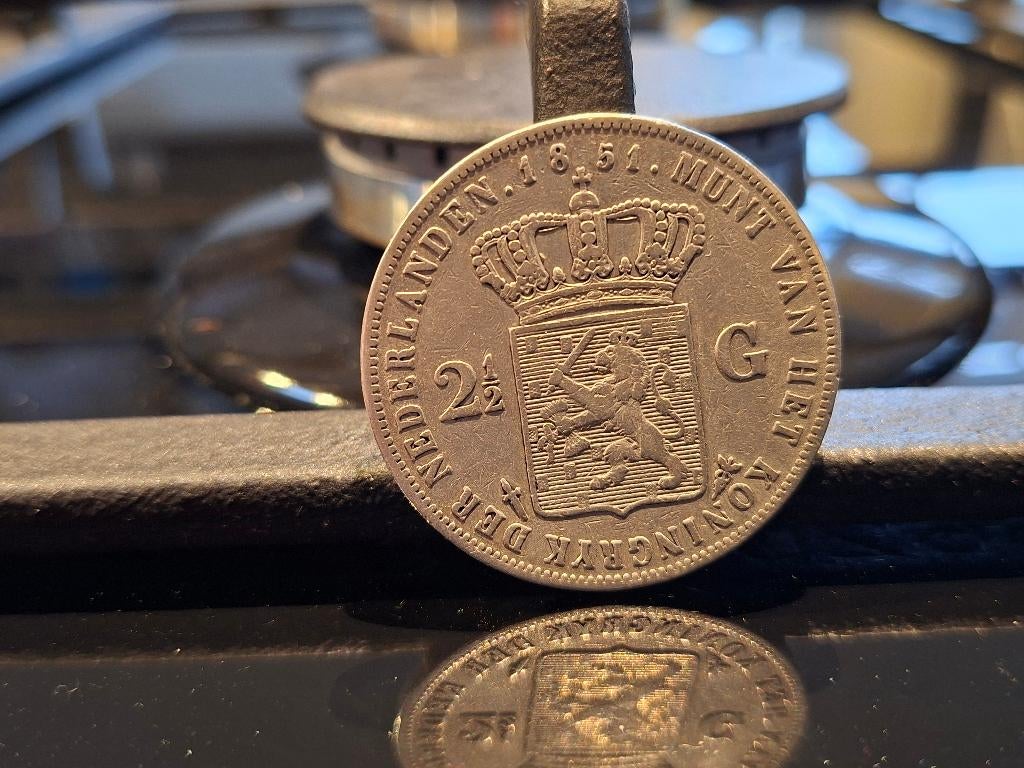 Mooie zilveren rijksdaalder 1851, Postzegels en Munten, Munten | Nederland, Koning Willem III, Zilver, Ophalen of Verzenden, Losse munt