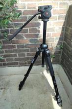 Manfrotto pro statief: 055PROB + 701HDV kop (spotting scope), Driepoot, Gebruikt, 150 tot 175 cm, Met balhoofd