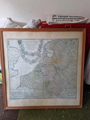 Oude prent van Nederland, Belg Universi. beschikbaar voor biedingen