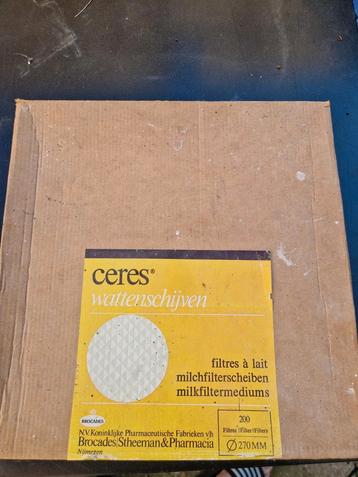 Doos vol originele watten filter melkbus melkbussen teems beschikbaar voor biedingen