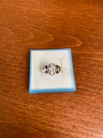 Ring zilver met bergkristal maat 17, Sieraden, Tassen en Uiterlijk, Ringen, Ophalen of Verzenden, 17 tot 18, Zilver, Dame