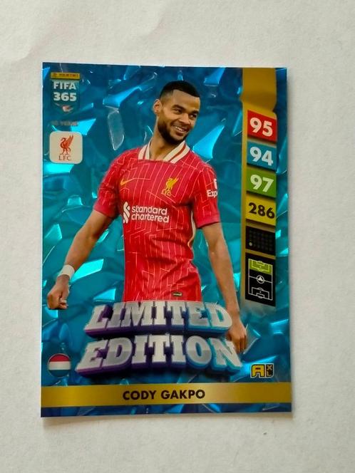 Cody Gakpo Liverpool limited edition fifa 365 2025 kaart, Hobby en Vrije tijd, Verzamelkaartspellen | Overige, Zo goed als nieuw