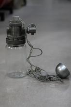 Stoere hanglamp JAR vtwonen metaal & glas industrieel, Huis en Inrichting, Lampen | Hanglampen, Ophalen of Verzenden, Zo goed als nieuw