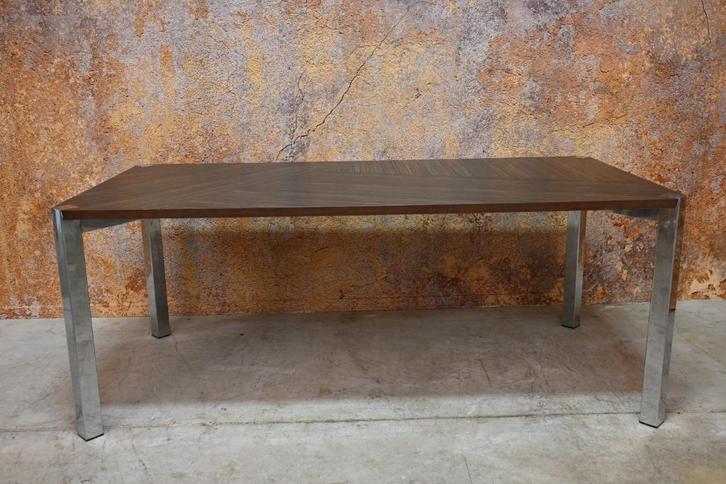 ZGANieuw!! fraaie unieke design eetkamertafel van Harvink, Huis en Inrichting, Tafels | Eettafels, Zo goed als nieuw, 50 tot 100 cm