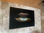 Plexiglas schilderij lips 120x80 cm, Huis en Inrichting, Woonaccessoires | Schilderijen, Tekeningen en Foto's, Ophalen, Zo goed als nieuw