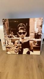Audrey Hepburn canvas doek, Ophalen, Zo goed als nieuw, Schilderij, 75 tot 100 cm