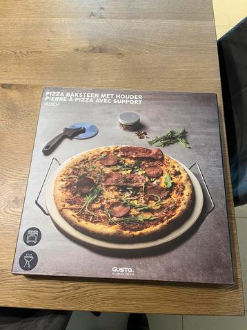 Pizza baksteen incl houder. Nieuw. beschikbaar voor biedingen