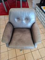 Retro ledere stoel, Ophalen, Gebruikt
