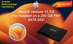 macOS Ventura 13.7.6 VoorGeïnstalleerde PNY SSD 250 GB OS X, Ophalen of Verzenden, Nieuw, MacOS