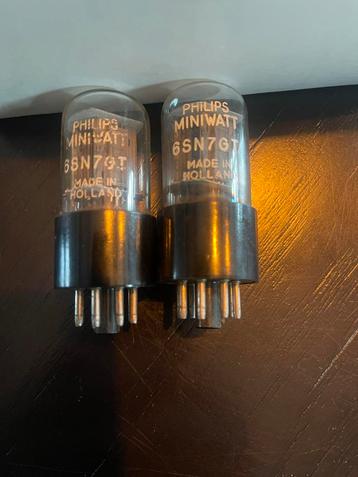 2x 6SN7GT Audio Buizen - Goede Staat beschikbaar voor biedingen