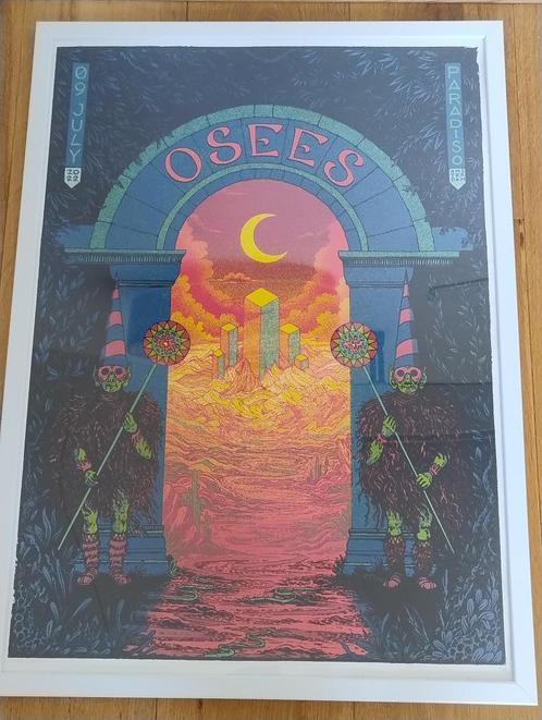 Osees zeefdruk concertposter Paradiso 2022 - Thee Oh Sees, Verzamelen, Posters, Zo goed als nieuw, Muziek, A1 t/m A3, Rechthoekig Staand
