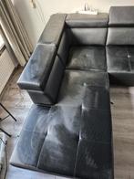 Zwarte Hoekbank - Comfortabel en Stijlvol, Ophalen, 250 tot 300 cm, Gebruikt, Hoekbank