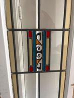 Antieke Art Deco Glas in Lood Paneel - Restauratie, Ophalen, Gevelraam of Ruit, Gebruikt, Minder dan 80 cm
