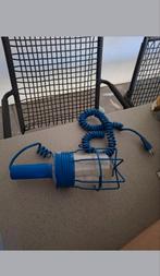 Looplamp hanglamp kooilamp blauw industrieel, Ophalen of Verzenden, Zo goed als nieuw, Minder dan 50 watt, Lamp