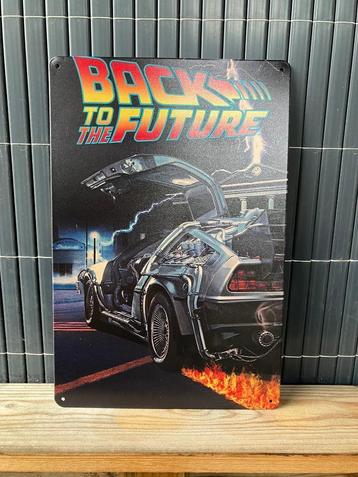Metalen bord Back to the future beschikbaar voor biedingen