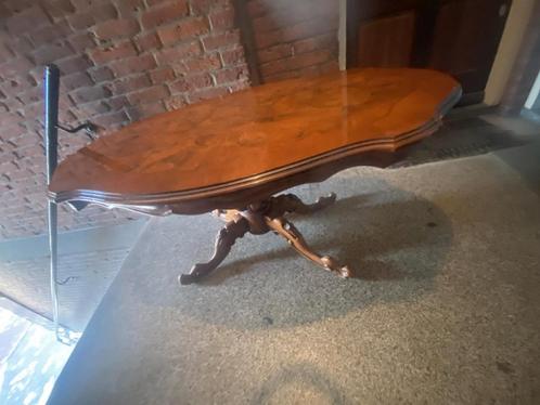 Antieke ovale salontafel, Antiek en Kunst, Antiek | Meubels | Tafels, Ophalen of Verzenden