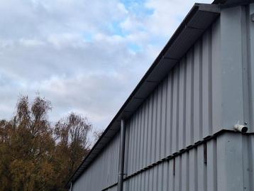 Aluminium Dakgoot 2x23m + Afvoeren - Loods/Gevel beschikbaar voor biedingen