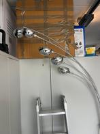 Design staande lamp met vijf lampen, marmeren voet., Ophalen, Zo goed als nieuw, 150 tot 200 cm