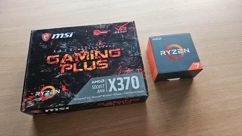 AMD Ryzen 1700x + MSI X370 Moederbord, Computers en Software, Processors, Zo goed als nieuw, 8-core, 3 tot 4 Ghz, Ophalen