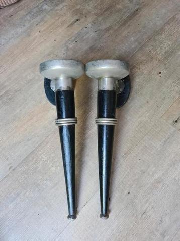 2 brocante wandkandelaars beschikbaar voor biedingen