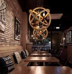 Rustieke Orb kroonluchter van touw (zo goed als nieuw), Overige materialen, Industrieel / Landelijk, Ophalen of Verzenden, Zo goed als nieuw