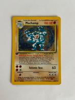 Pokémonkaart 1995, 96, 98 Machamp 8/102 1st edition, Hobby en Vrije tijd, Ophalen of Verzenden, Zo goed als nieuw, Losse kaart