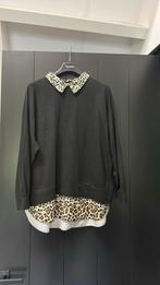 Leuke trui met panterprint, Zwart, Trui of Vest, Ophalen of Verzenden, Gedragen