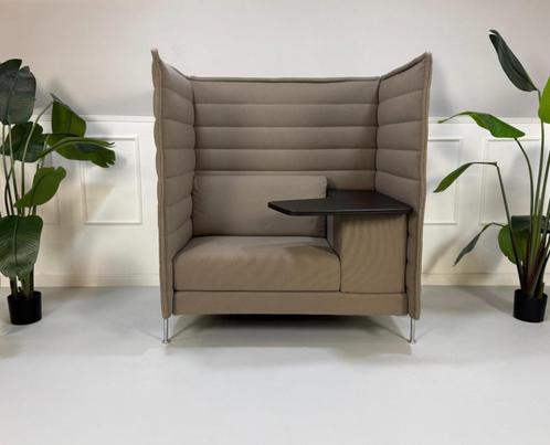 Vitra Alcove Work Sofa Klassieke bank Kantoor Grijs Crème, Huis en Inrichting, Banken | Bankstellen, Gebruikt, Rechte bank, Eenpersoons