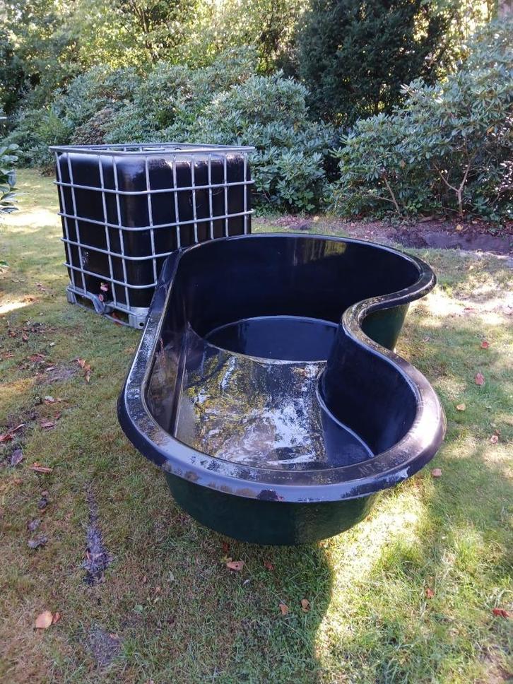 Grote polyester vijver ADVERTENTIE GOED LEZEN, Tuin en Terras, Vijvers, Gebruikt, Ophalen