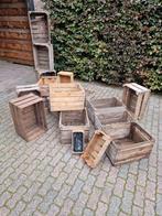 BROCANTE HOUTEN DECORATIE KISTEN, Huis en Inrichting, Woonaccessoires | Kisten, Ophalen of Verzenden