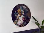 Rond HIP bloemen Eelkema schilderij vt wonen style 100cm, Ophalen, Zo goed als nieuw