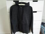 H&M - donkergrijs sweat vest met capuchon maat L, Maat 52/54 (L), Ophalen of Verzenden, Zo goed als nieuw, Grijs