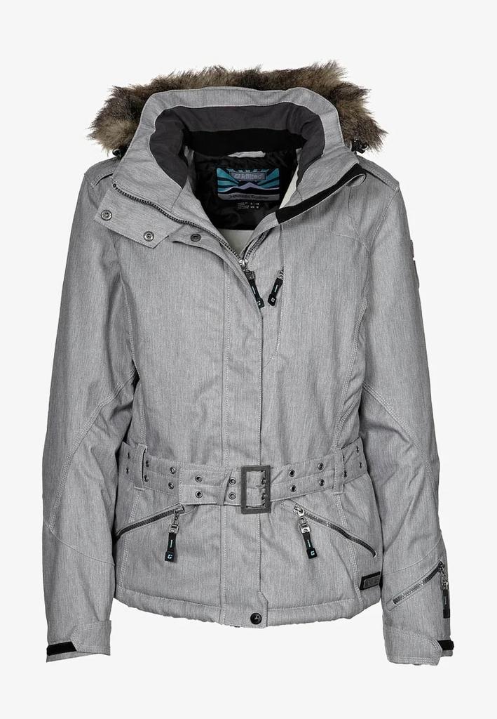 Killtec ski/snowboard jas maat 38 grijs, Kleding | Dames, Wintersportkleding, Zo goed als nieuw, Jack, Maat 38/40 (M), Ophalen of Verzenden