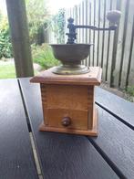 oude houten koffiemolen met koperen bakje, Antiek en Kunst, Ophalen