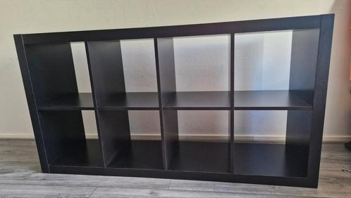 Ikea Kallax Kast - Donkerbruin, Huis en Inrichting, Kasten | Boekenkasten, Gebruikt, 100 tot 150 cm, Minder dan 100 cm, 25 tot 50 cm