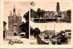Zwolle, Havenbrug met Peperbus, Drie-luik 1947 (OV), Verzenden, 1940 tot 1960, Gelopen, Overijssel