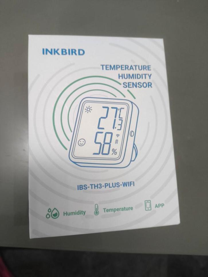 Temperatuur en luchtvochtigheid sensor inkbird, Huis en Inrichting, Woonaccessoires | Thermometers, Nieuw, Binnenthermometer, Ophalen of Verzenden